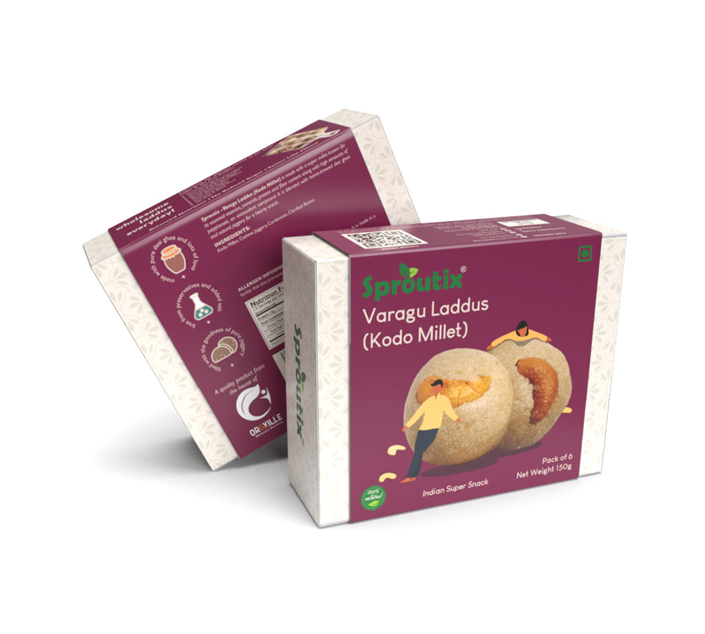 Sprouted Kodo Laddus